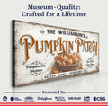 Personalized Pumpkin Patch Sign II by Tailored Canvases
