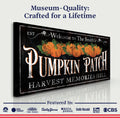 Personalized Pumpkin Patch Sign IX by Tailored Canvases