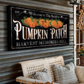 Personalized Pumpkin Patch Sign IX by Tailored Canvases