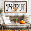Personalized Pumpkin Patch Sign VIII by Tailored Canvases