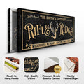 Personalized Rifle Ridge Family Sign by Tailored Canvases