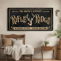 Personalized Rifle Ridge Family Sign by Tailored Canvases