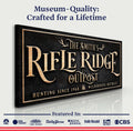 Personalized Rifle Ridge Outpost Family Sign by Tailored Canvases