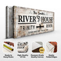 Personalized River House Sign II by Tailored Canvases