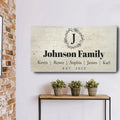 Personalized Rustic Family Sign by Tailored Canvases