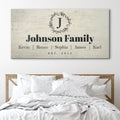 Personalized Rustic Family Sign by Tailored Canvases