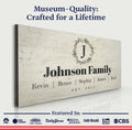Personalized Rustic Family Sign by Tailored Canvases
