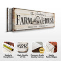 Personalized Rustic Farmhouse Sign by Tailored Canvases