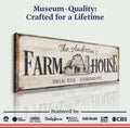 Personalized Rustic Farmhouse Sign by Tailored Canvases