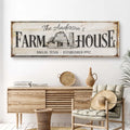 Personalized Rustic Farmhouse Sign by Tailored Canvases
