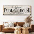 Personalized Rustic Farmhouse Sign by Tailored Canvases