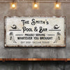 Personalized Rustic Pool Sign