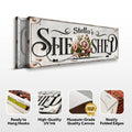 Personalized She Shed Sign by Tailored Canvases