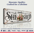Personalized She Shed Sign by Tailored Canvases