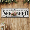 Personalized She Shed Sign by Tailored Canvases