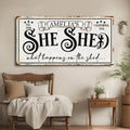 Personalized She Shed Sign IV by Tailored Canvases
