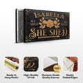 Personalized She Shed Sign V by Tailored Canvases