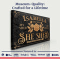 Personalized She Shed Sign V by Tailored Canvases
