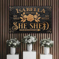 Personalized She Shed Sign V by Tailored Canvases
