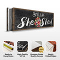 Personalized She Shed Sign VI by Tailored Canvases