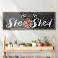 Personalized She Shed Sign VI by Tailored Canvases
