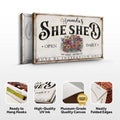 Personalized She Shed Sign XIII by Tailored Canvases
