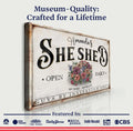 Personalized She Shed Sign XIII by Tailored Canvases