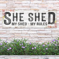 Personalized She Shed Sign XIV by Tailored Canvases