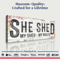 Personalized She Shed Sign XIV by Tailored Canvases