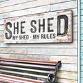 Personalized She Shed Sign XIV by Tailored Canvases
