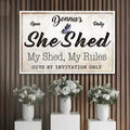 Personalized She Shed Sign XIX by Tailored Canvases
