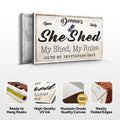 Personalized She Shed Sign XIX by Tailored Canvases