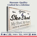 Personalized She Shed Sign XIX by Tailored Canvases
