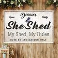 Personalized She Shed Sign XIX by Tailored Canvases