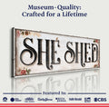 Personalized She Shed Sign XV by Tailored Canvases
