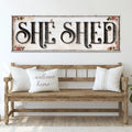 Personalized She Shed Sign XV by Tailored Canvases