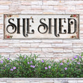 Personalized She Shed Sign XV by Tailored Canvases