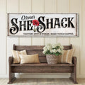 Personalized She Shed Sign XVI by Tailored Canvases