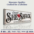 Personalized She Shed Sign XVI by Tailored Canvases