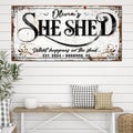 Personalized She Shed Sign XVIII by Tailored Canvases