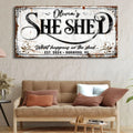 Personalized She Shed Sign XVIII by Tailored Canvases