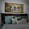 Personalized Skeleton Bedroom Sign - Gothic Art For Bedroom by Tailored Canvases