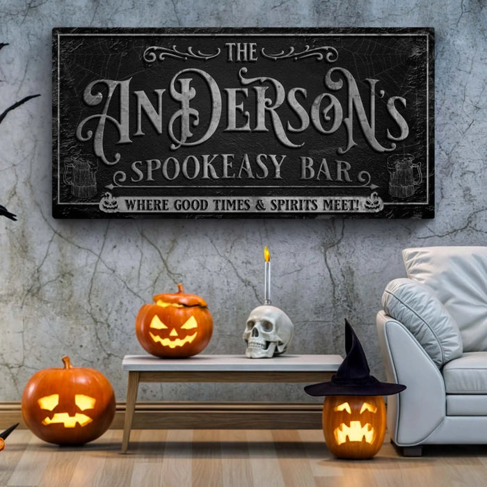 Personalized Spookeasy Bar Sign by Tailored Canvases