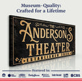 Personalized Theater Sign by Tailored Canvases