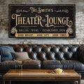 Personalized Theater Sign II by Tailored Canvases
