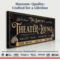 Personalized Theater Sign II by Tailored Canvases