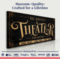 Personalized Theater Sign III by Tailored Canvases