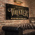 Personalized Theater Sign III by Tailored Canvases