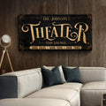 Personalized Theater Sign III by Tailored Canvases