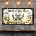 Personalized Tiki Bar Sign: Custom Bar Signs for Home Bar – Ideal For Your Basement Bar Or Man Cave Decor by Tailored Canvases
